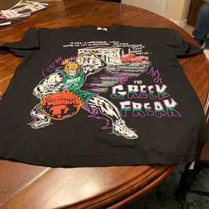 Warren Lotas x Milwaukee Bucks x The Greek Freak RARE T-shirt Size XXL